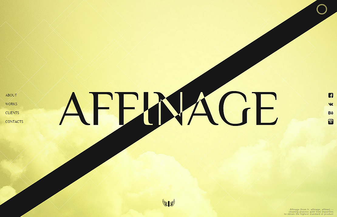 Affinage · Cssfox Favorite December 21, 2014 · Website awards